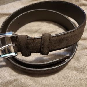 Loro Piana Alsavel Belt Suede Calf Split New